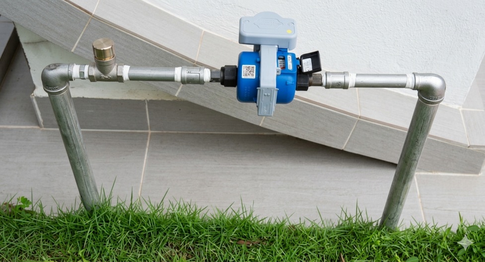 Smart water meter field deployment setup