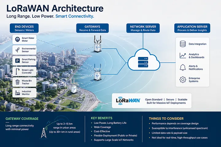 LoRaWAN Explained: Architecture, Use Cases, and Limitations in Real Deployments