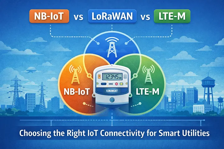 NB-IoT vs LoRaWAN vs LTE-M Choosing the Right IoT Connectivity for Smart Utilities