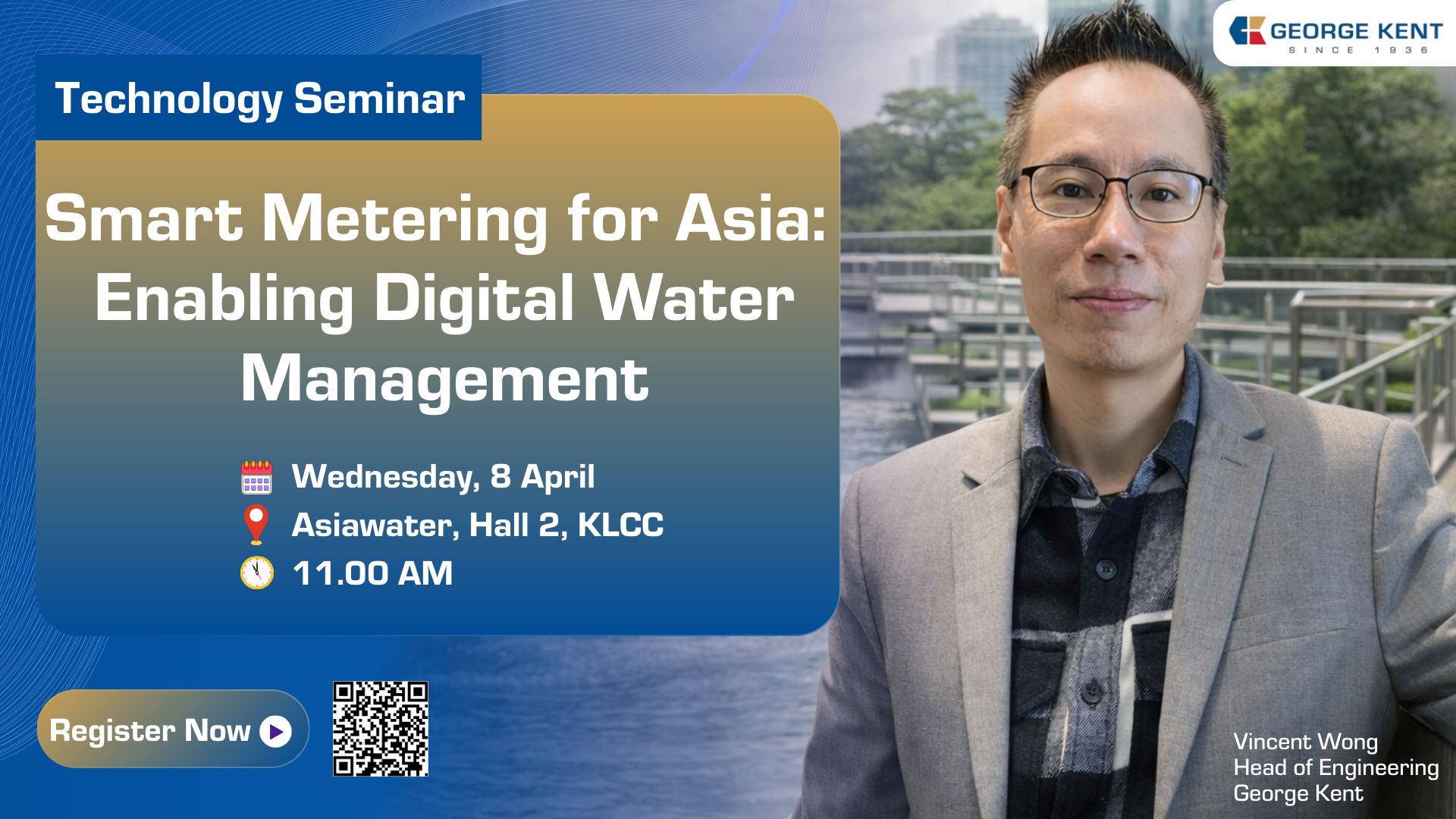 Vincent Wong speaking on Smart Metering for Asia: Enabling Digital Water Management
